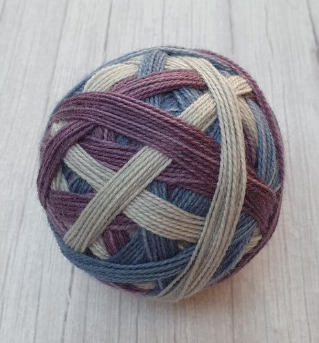 Charli BFL Self Striping Sock/Fingering 'Bianca'