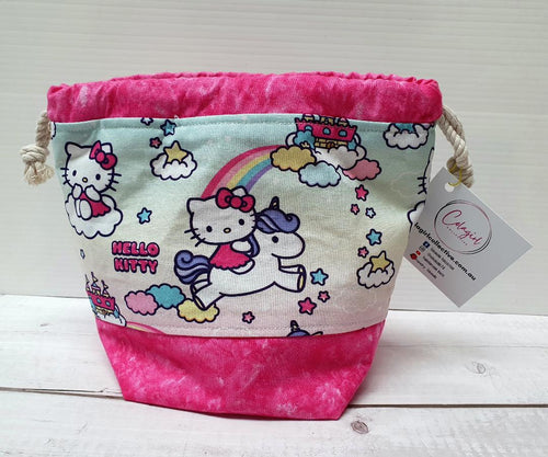 Draw String Project Bag Small - Hello Kitty
