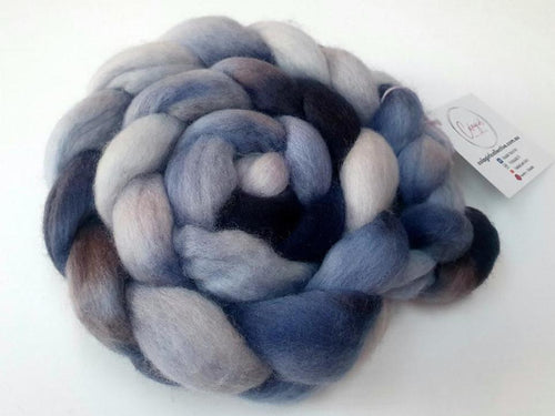 Hand Painted Roving Merino/Corriedale-Wynter