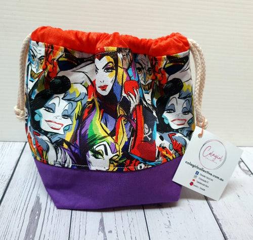 Draw String Project Bag Small - Disney Villians